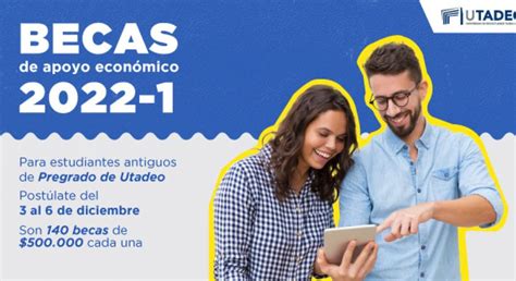 ¡postúlate Y Participa Por Una De Las 140 Becas De Apoyo Económico Para