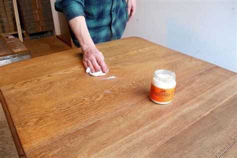 Furniture Restoration Rescuing A Damaged Oak Table With Beeswax