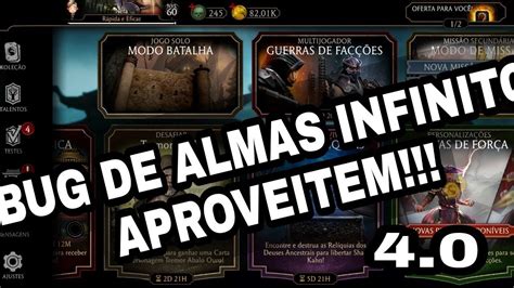 Bug Mortal Kombat Mobile Almas Infinitas Cacas Rel Quia Youtube