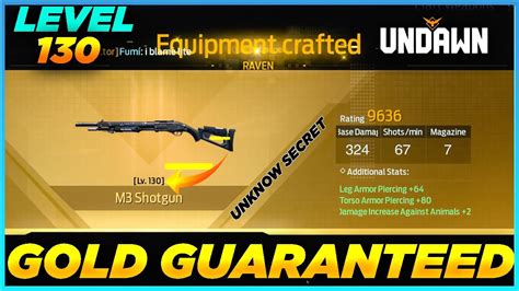 Get Gold Weapon Lvl Shotgun Undawn Youtube