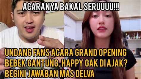 DELVA IRAWAN UNDANG FANS PASTIKAN ACARA GRAND OPENING BEBEK GANTUNG