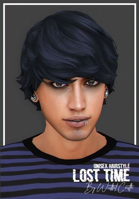 Lost Time Unisex Hair Wistful Castle Sims Hair Male Sims Hair