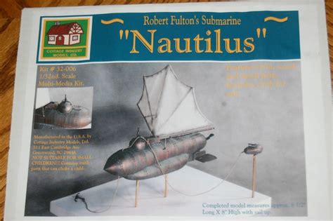 Robert Fultons 1800s Nautilus Submarine Resin Model Kit Etsy