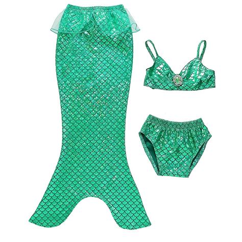 Meerjungfrau Kostüm Mädchen Bikini Meerjungfraukleid Topkostueme