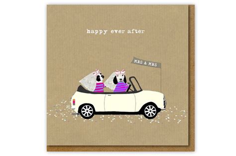 Same Sex Wedding Card Mrs And Mrs Wedding Card Etsy