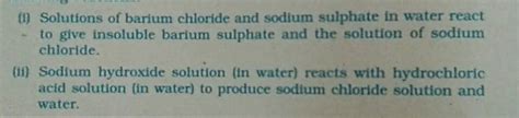 Balance The Chemical Equation By Including The Physical States Of The Substances For The