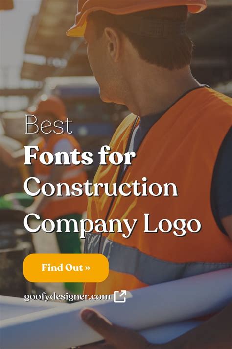 28 Fonts for Construction Company Logo in 2024 | Construction company ...