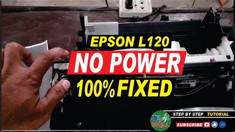 How To Fix Epson L120 No Power Paano Ayusin Ang Epson L120 Walang Power Jm Kahal Skill Youtube