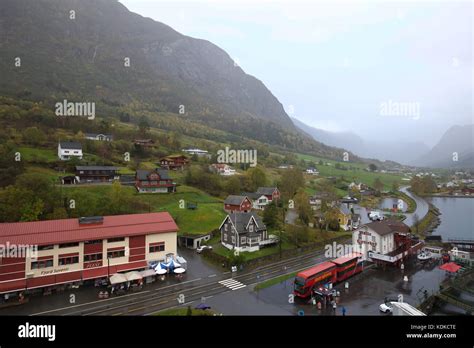 Olden Norway 14th Oct 2017 Heavy Rain In Olden Norway As The