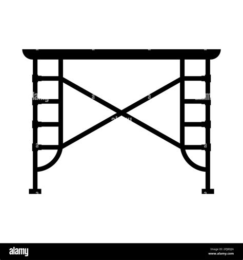 Conception de symbole d illustration vectorielle d échafaudage Photo