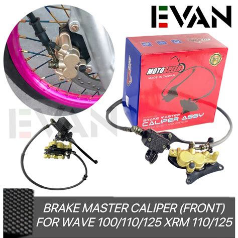 Evan Shop Brake Master With Caliper Set Front Assy For Wave100 110 125 Xrm 110 125 Shopee