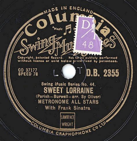 Release Nat Meet June Sweet Lorraine By Metronome All Stars With