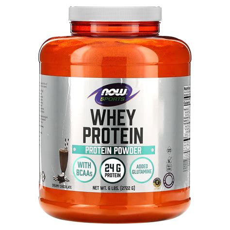 Now Foods Whey Protein Creamy Chocolate 6 Lbs 2722 G