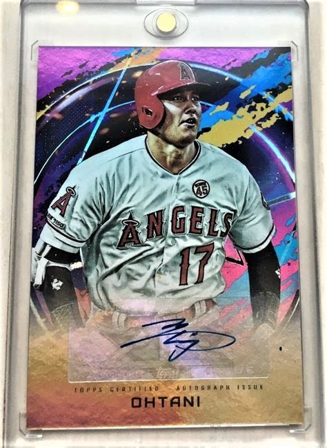 2020年 Topps社 Topps Fire Baseball 大谷翔平選手 直筆サインカード シール 25枚限定topps｜売買された