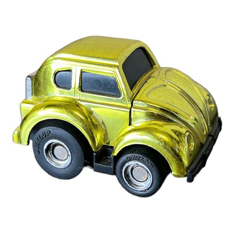 Vintage Transformers Bumblebee Gold Chrome Autobot Vw Beetle