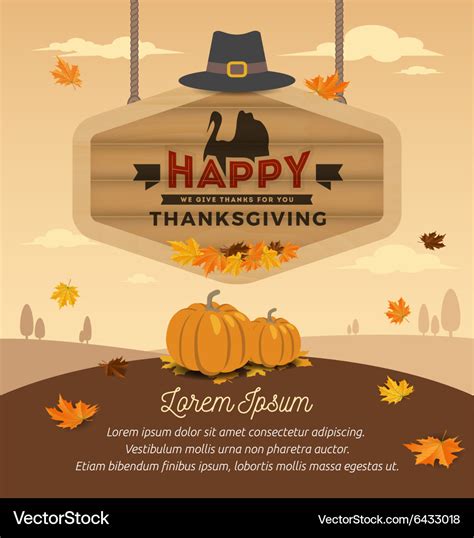 Happy thanksgiving card design Royalty Free Vector Image