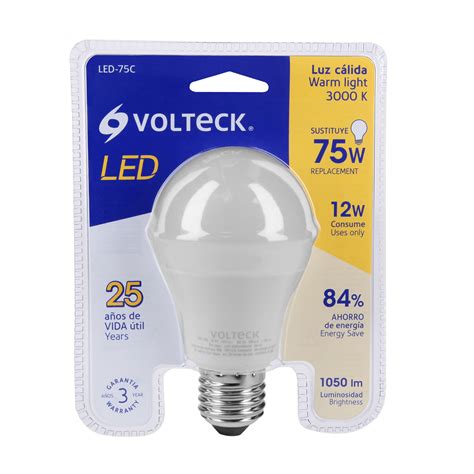 FOCO LED 12W LUZ CALIDA VOLTECK Proveedora Eléctrica RH