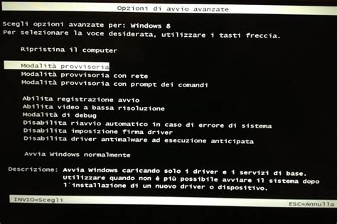 Ripristinare Windows Modalit Avanzata Assistenza Pc Napoli