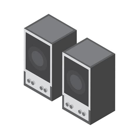 Isometric Musical Speakers 17063970 Vector Art At Vecteezy