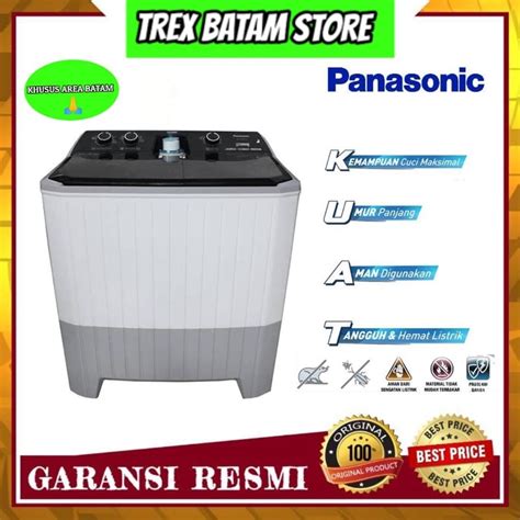 Jual Panasonic Na W Fcv V Mesin Cuci Tabung G Batam Shopee