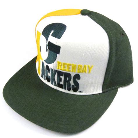 Vintage Green Bay Packers Snapback Hat NWT NFL Football 90s – For All ...