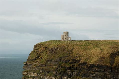 O Briens Turm An Den Klippen Von Moher Irland Stockbild Bild Von