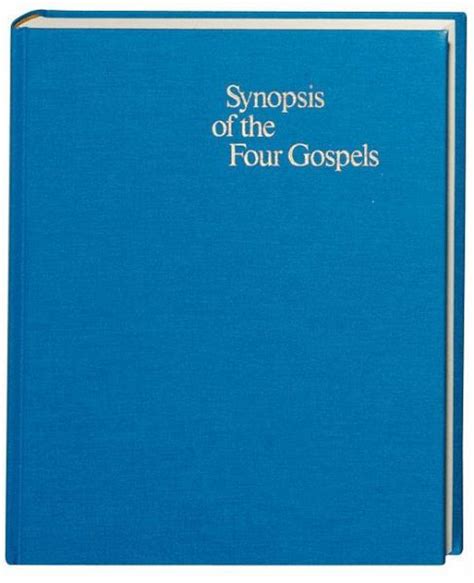 Synopsis Of The Four Gospels Englisches Buch B Cher De