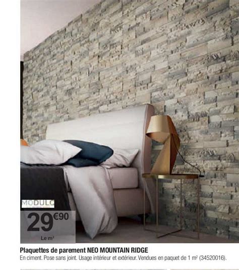 Offre Plaquettes De Parement Neo Mountain Ridge Chez Bricorama