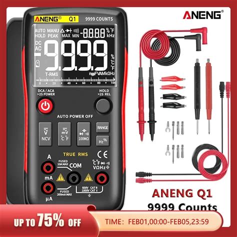 ANENG Multim Tre Num Rique Q1 Testeur Analogique 9999 True RMS