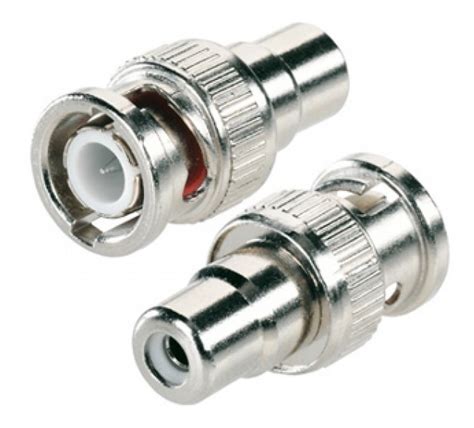 Conector Bnc Macho A Jack Rca Hembra Para Sistemas Cctv En