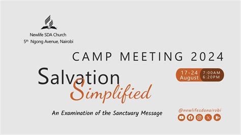 Camp Meeting Newlife Sda Church Th Th August Youtube