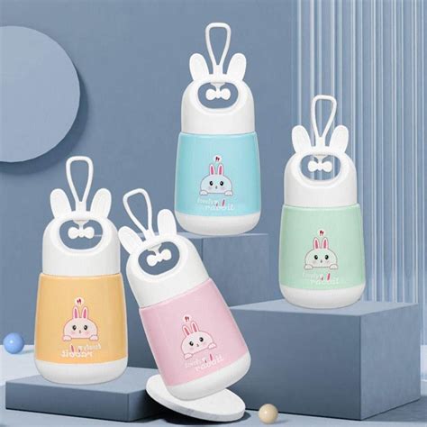 Jual Botol Minum Kaca Lovely Rabbit Kelinci BMK005 380ml BPA Free