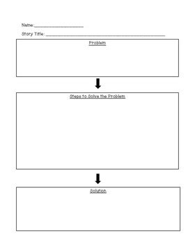 Problem and Solution Graphic Organizer by Melissa Tavares | TpT