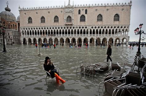 Venice Flooding: Pictures of City Under Historic High Waters