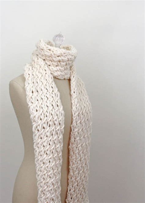 Chunky Scarf Knitting Pattern Phydeaux Twist Pdf Digital