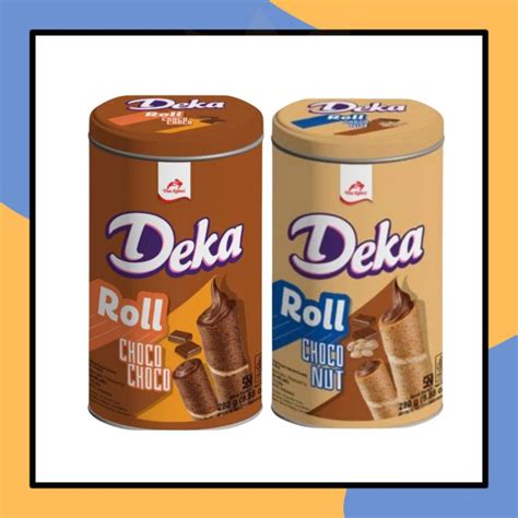 jual deka wafer roll choco nut gr wafers rasa coklat kacang kemasan