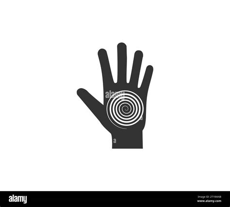 Hypnosis Hand Spiral Icon Vector Illustration Stock Vector Image And Art Alamy