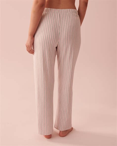 Super Soft Pajama Pants Colored Vertical Stripes La Vie En Rose