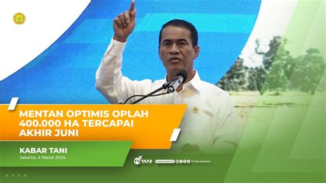 Kementan TNI Percepat OPLAH Pompanisasi Tingkatkan Produksi Pangan