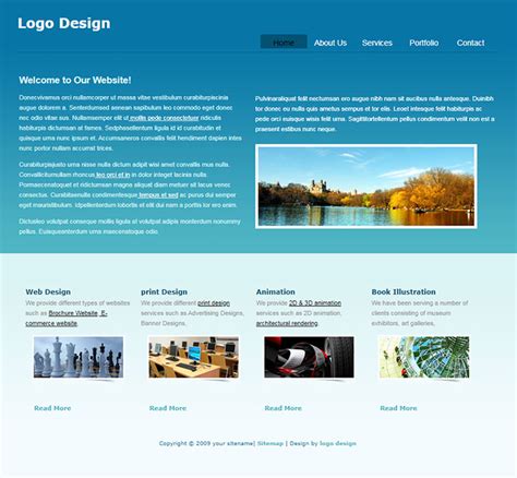 Free Logo Design Website Template - Free Website Templates, HTML5 & CSS ...