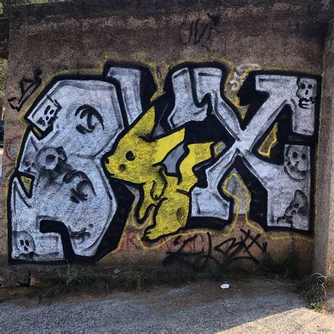 Graffiti De Pikachu Graffiti Pok Mon Graffity En Valencia Subido El