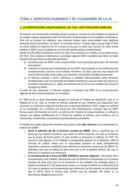 Wuolah Free Tema Resumen Instituciones Y Derecho De La Uni N