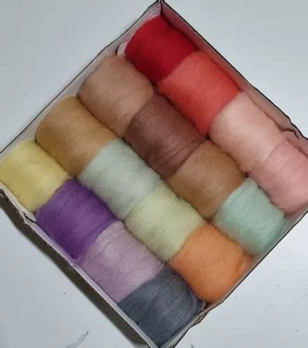 Kit De Lãs Para Feltragem Tons Pastel Parcelamento sem juros