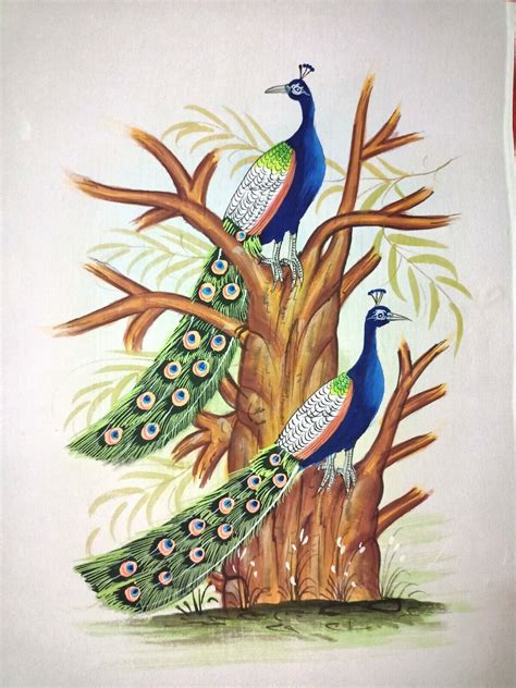 Indian Peacock Painting