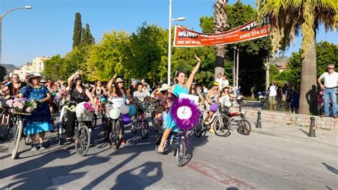 Muğla da Süslü Kadınlar Bisiklet Turu düzenlendi Muğla Haberleri