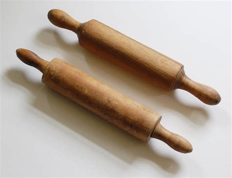 Pair Of Antique Rolling Pins Rustic Farmhouse By Froggoestomarket