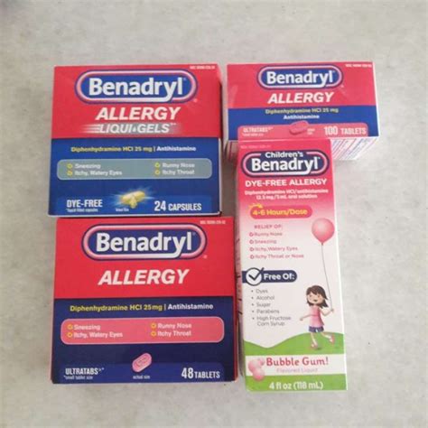 Promo Benadryl Ultratabs Antihistamine Allergy Relief Tablets 48 Ct Ori