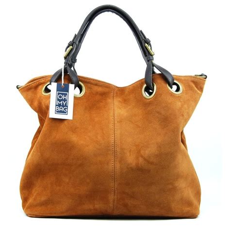 Sac à main cabas cuir italien nubuck opera Oh My Bag La Redoute