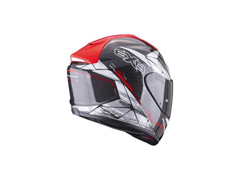 Prilba Scorpion Exo Evo Carbon Air Aranea Black Neon Red