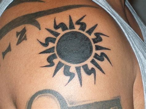 53 Wonderful Shoulder Sun Tattoo Shoulder Tattoos